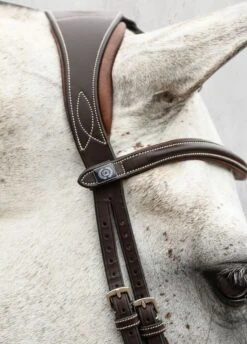 PS Of Sweden Athens Bridle - Brown -Equi Guard Horse Shop athensbrndetailrdy