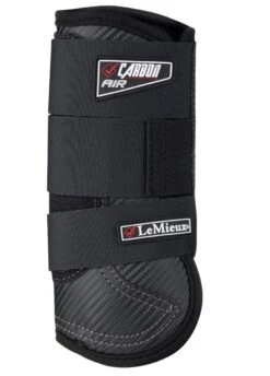 LeMieux Carbon Air XC Boots Front - Black -Equi Guard Horse Shop carbonxc2rdy