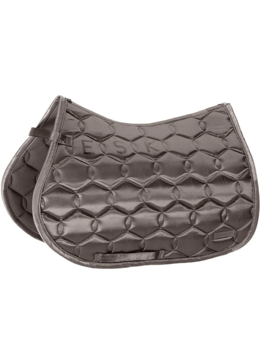 Eskadron Satin Contrast Jump Saddle Cloth VS - Steel Grey 1 Eskadron Satin Contrast Jump Saddle Cloth VS - Steel Grey