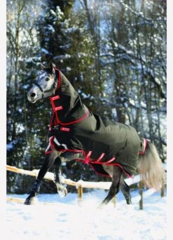 Rambo Supreme Vari-Layer Heavy Turnout Rug 450g - Black/Red -Equi Guard Horse Shop fm 2014 01 15 04 30 46 67142