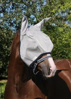 Equi Guard Horse Shop 5 Amigo Fly Mask - Silver/Navy