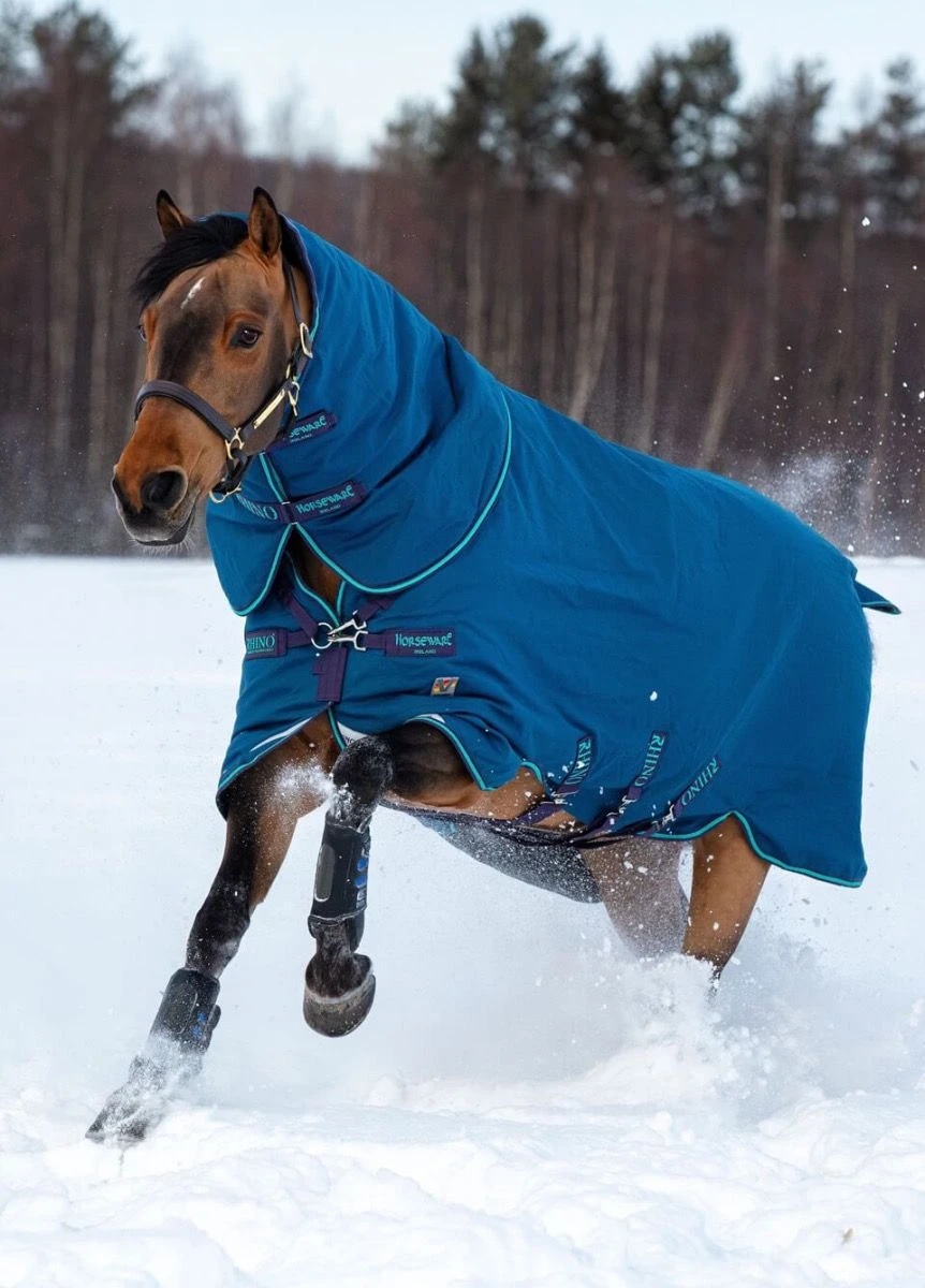 Rhino Plus Turnout 100g - Navy/Grey 1 Rhino Plus Turnout 100g - Navy/Grey