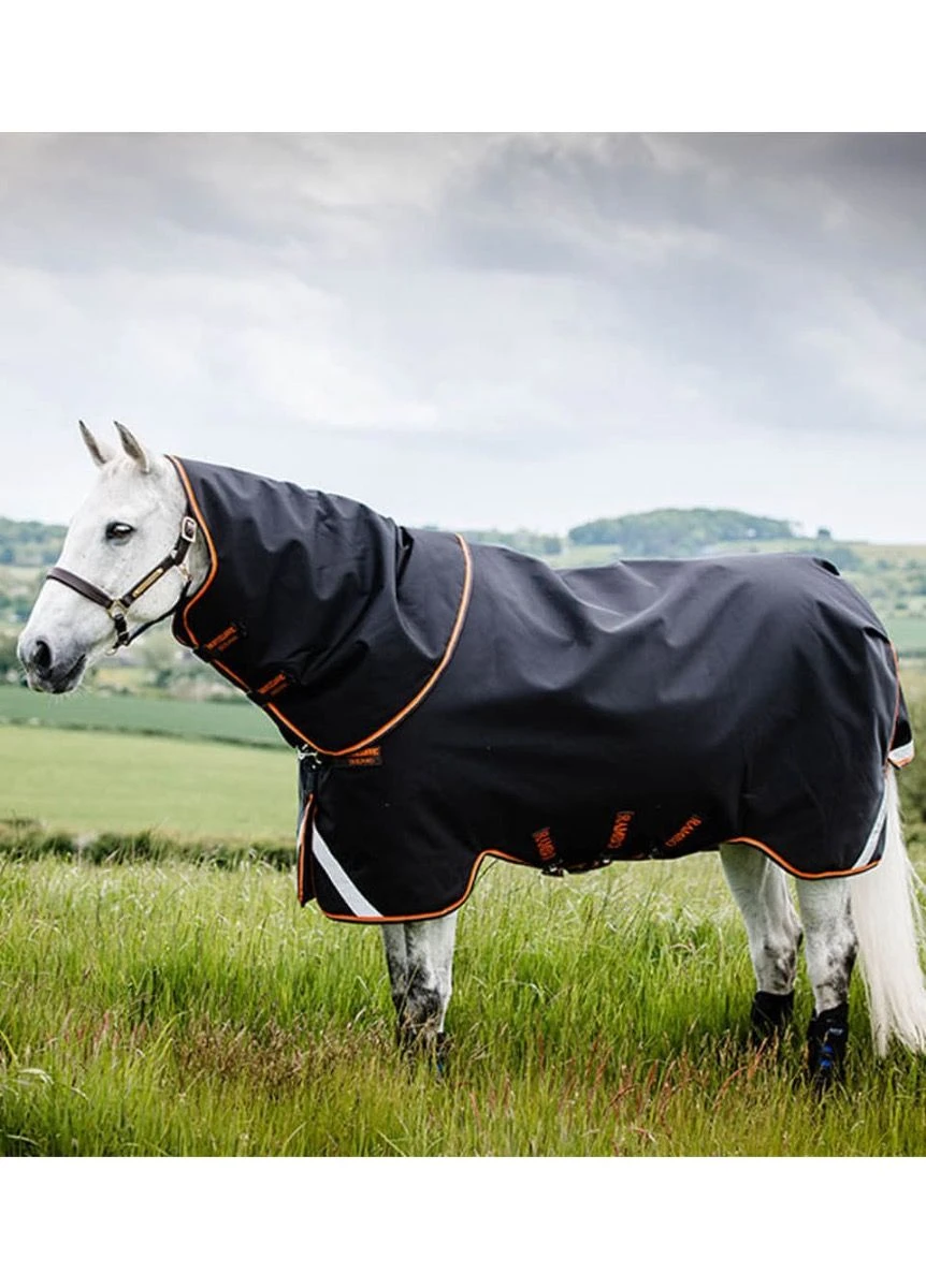 Rambo Supreme 1680D Turnout Rug - Black/Orange 1 Rambo Supreme 1680D Turnout Rug - Black/Orange