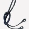 Jeffries Wembley Nylon Lined Rubber Grip Reins - Black