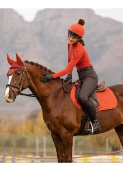 LeMieux Suede CC Square - Sienna -Equi Guard Horse Shop lemieux cc pad sienna 3rdy