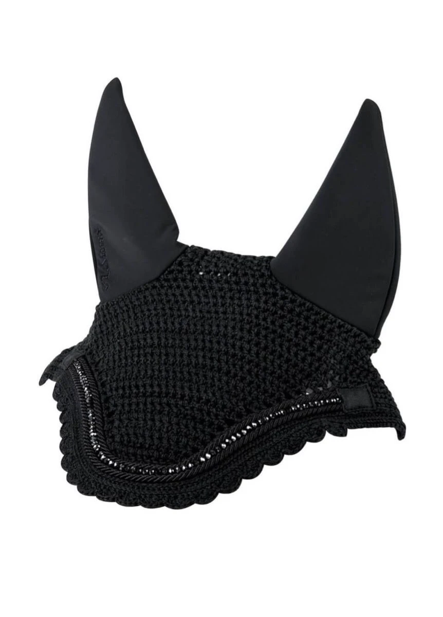 LeMieux Diamante Acoustic Fly Hood - Black 1 LeMieux Diamante Acoustic Fly Hood - Black