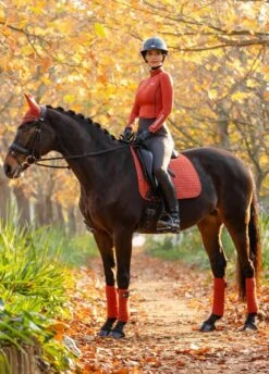 LeMieux Suede Dressage Square - Sienna -Equi Guard Horse Shop lemieux dressage pad sienna 3rdy