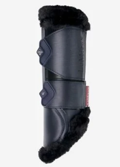 LeMieux Fleece Edged Mesh Brushing Boot - Twilight Navy -Equi Guard Horse Shop lemieux fleece brush boot twilight navy 3rdy