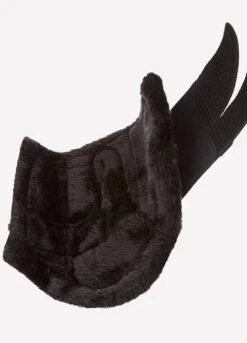 LeMieux Fleece Lined Brushing Boots - Black -Equi Guard Horse Shop lemieux fleece brushing blk 2