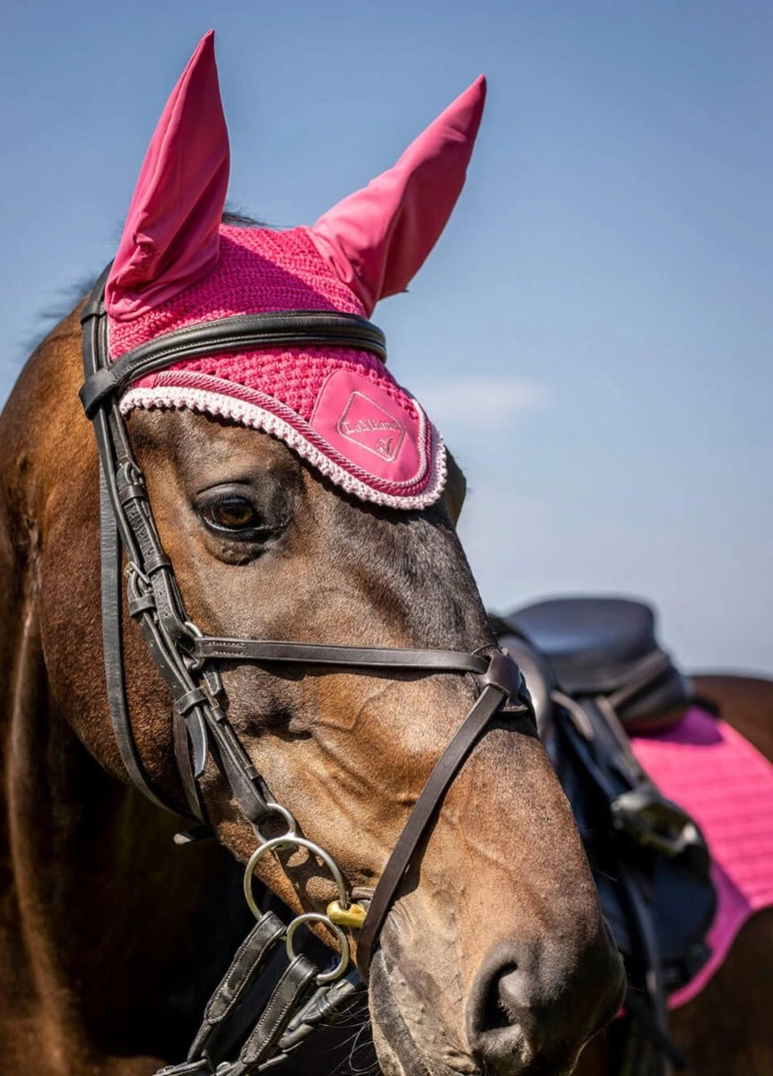 LeMieux Classic Fly Hood - Watermelon 3 LeMieux Classic Fly Hood - Watermelon - Image 3