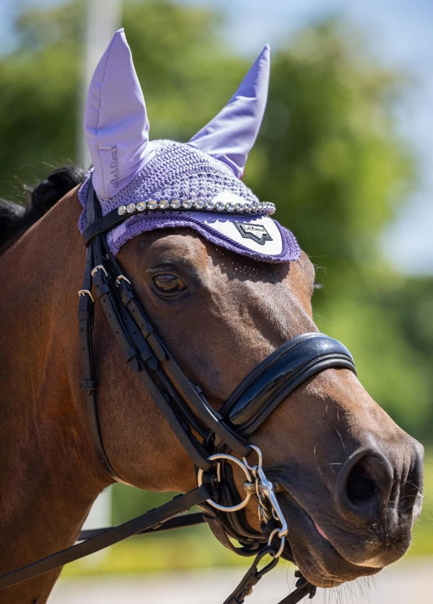 LeMieux Loire Fly Hood - Wisteria 2 LeMieux Loire Fly Hood - Wisteria - Image 2
