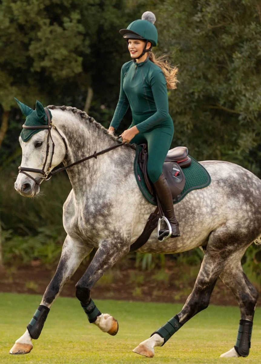 LeMieux Suede GP Square - Spruce 2 LeMieux Suede GP Square - Spruce - Image 2