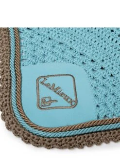 LeMieux Classic Fly Hood - Azure -Equi Guard Horse Shop lmclassicflyhoodazurerdy
