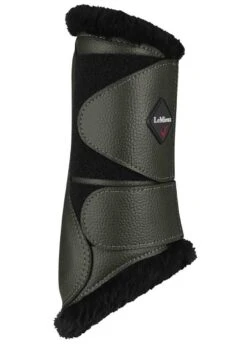 LeMieux Fleece Brushing Boots - Oak -Equi Guard Horse Shop lmfleecebootoak3rdy