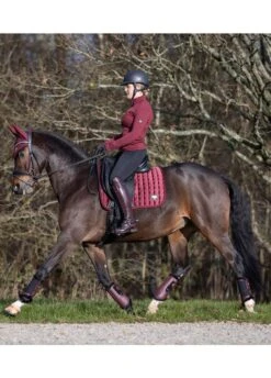 LeMieux Fleece Brushing Boots - Rioja -Equi Guard Horse Shop lmfleecebootrioja6rdy