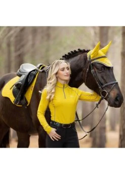 LeMieux Suede GP Square - Dijon -Equi Guard Horse Shop lmgpdijon3rdy