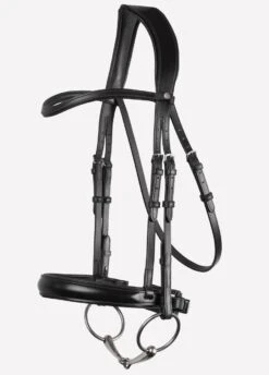 Montar Normandie Eco-Leather Dressage Bridle - Black -Equi Guard Horse Shop normandie1