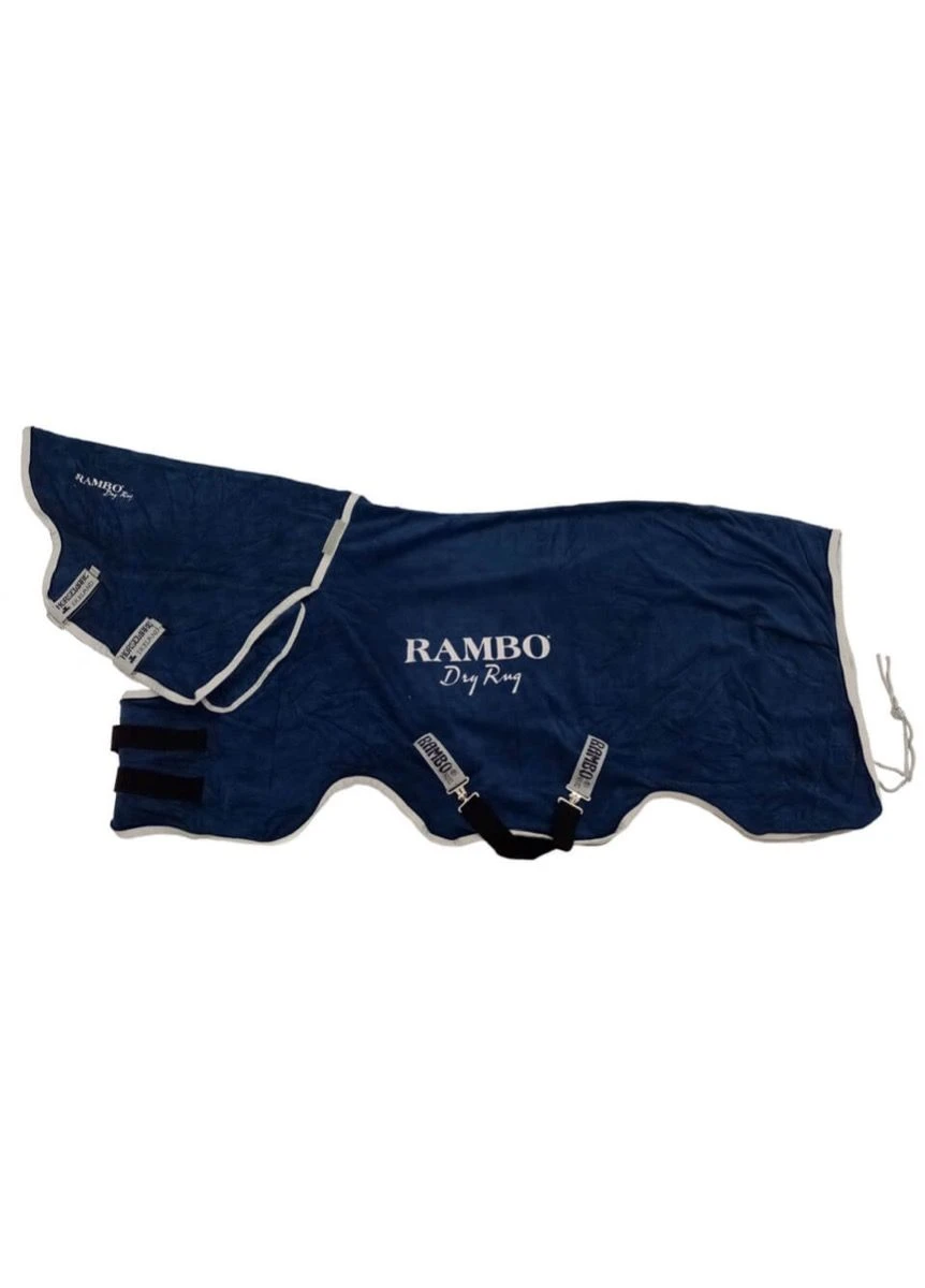 Rambo Dry Rug - Navy 2 Rambo Dry Rug - Navy - Image 2