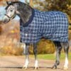 Rhino Original Stable Rug Medium - Navy Check/Indigo