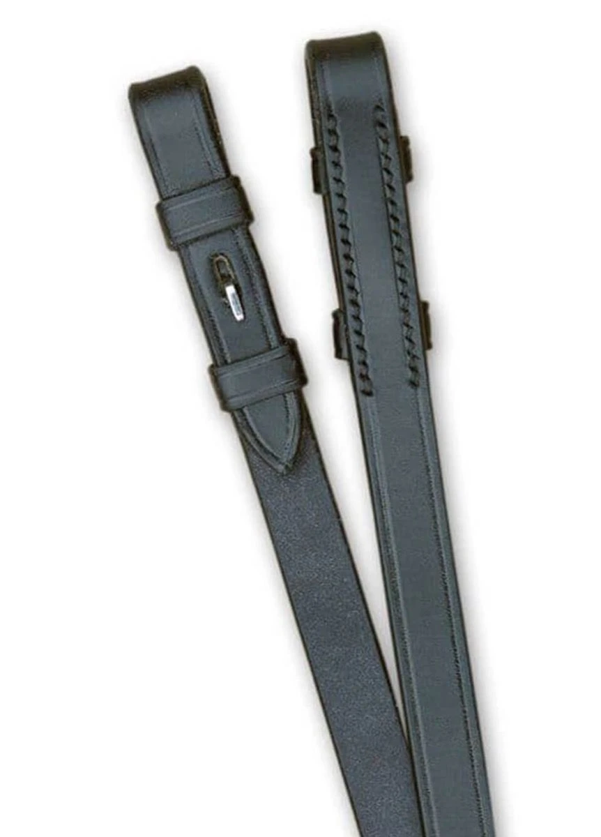 Sabre Rubber Reins - Black 1 Sabre Rubber Reins - Black