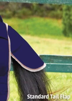 Weatherbeeta ComFiTec Essential Combo Lite Plus Turnout Rug - Navy/Silver/Red -Equi Guard Horse Shop standardtailflap