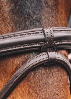 Schockemohle Tokyo Select Anatomical Bridle - Brown -Equi Guard Horse Shop tokyoselectdetailbrnrdy