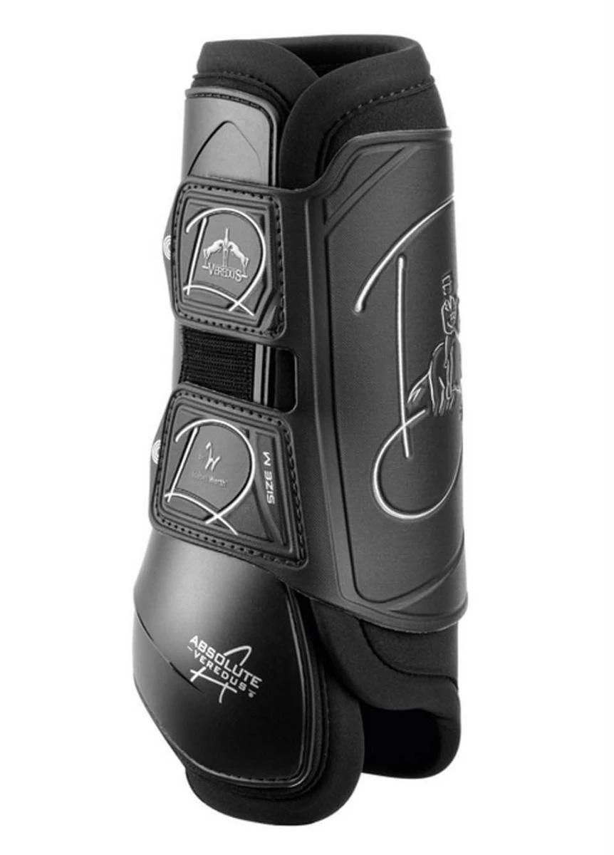 Veredus Absolute Dressage Velcro Rear Boots - Black 1 Veredus Absolute Dressage Velcro Rear Boots - Black