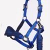 LeMieux Vogue Fleece Headcollar & Rope - Navy/Royal Blue