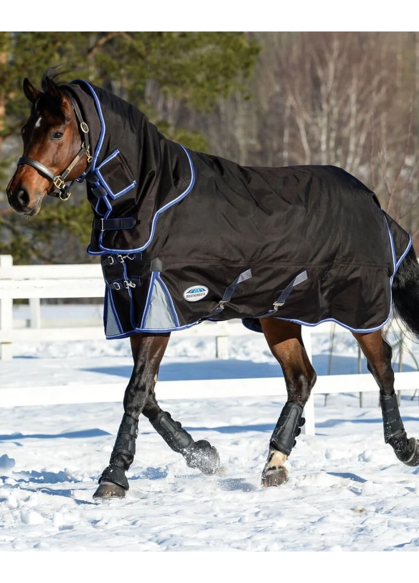 Weatherbeeta Ultra-Cozi II Detach-A-Neck Medium - Charcoal/Blue/White 2 Weatherbeeta Ultra-Cozi II Detach-A-Neck Medium - Charcoal/Blue/White - Image 2