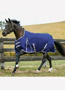 Weatherbeeta Comfitec Essential Standard Medium - Navy/Silver/Red