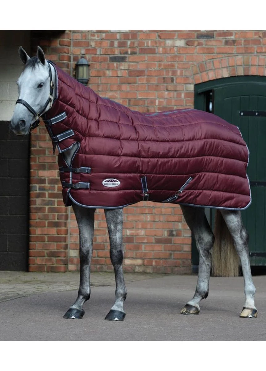 Weatherbeeta ComFITec 210D Channel Quilt Combo Neck Heavy - Maroon/Grey/White 1 Weatherbeeta ComFITec 210D Channel Quilt Combo Neck Heavy - Maroon/Grey/White