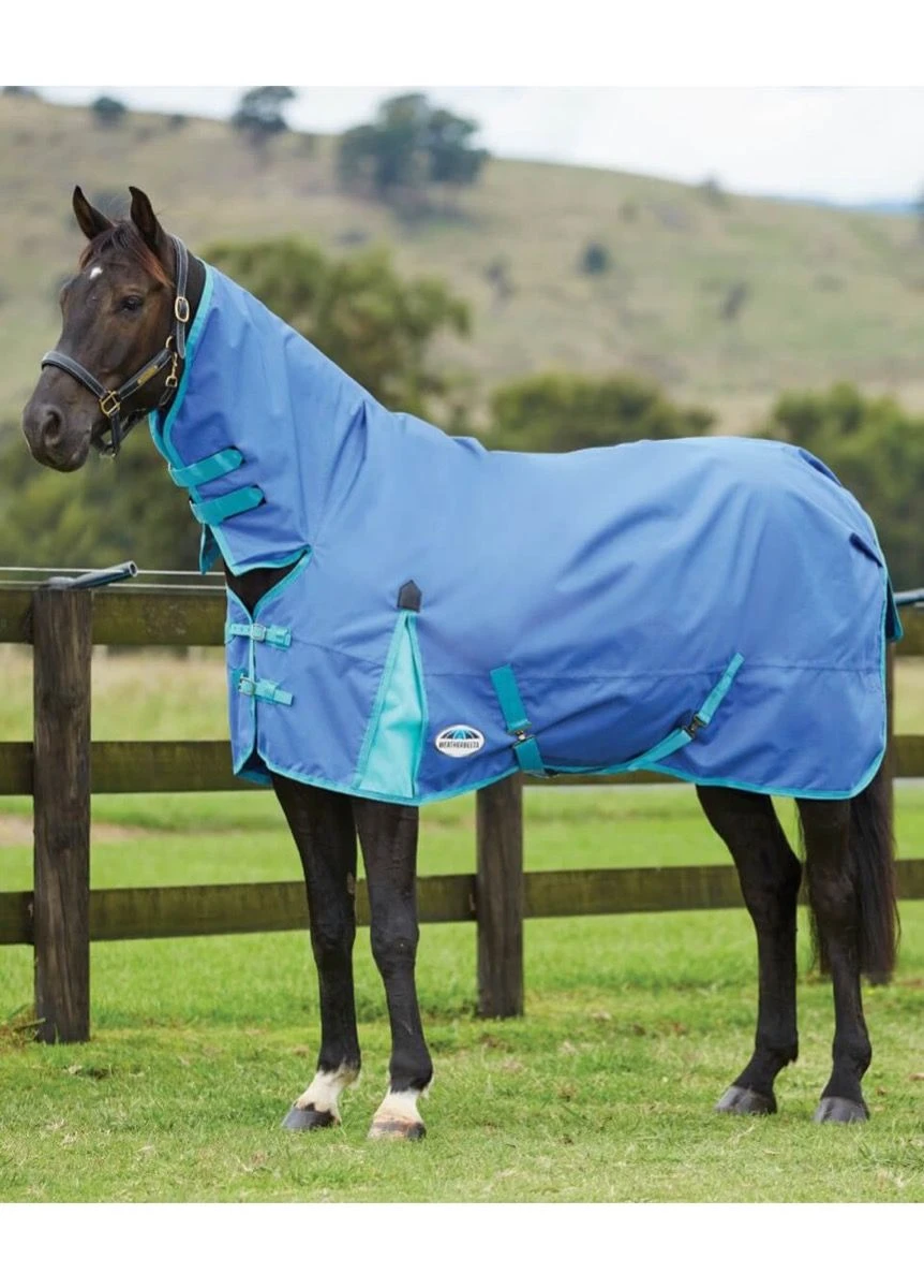 Weatherbeeta ComFITec Classic Combo Neck Lite - Delft Blue/Mint 1 Weatherbeeta ComFITec Classic Combo Neck Lite - Delft Blue/Mint